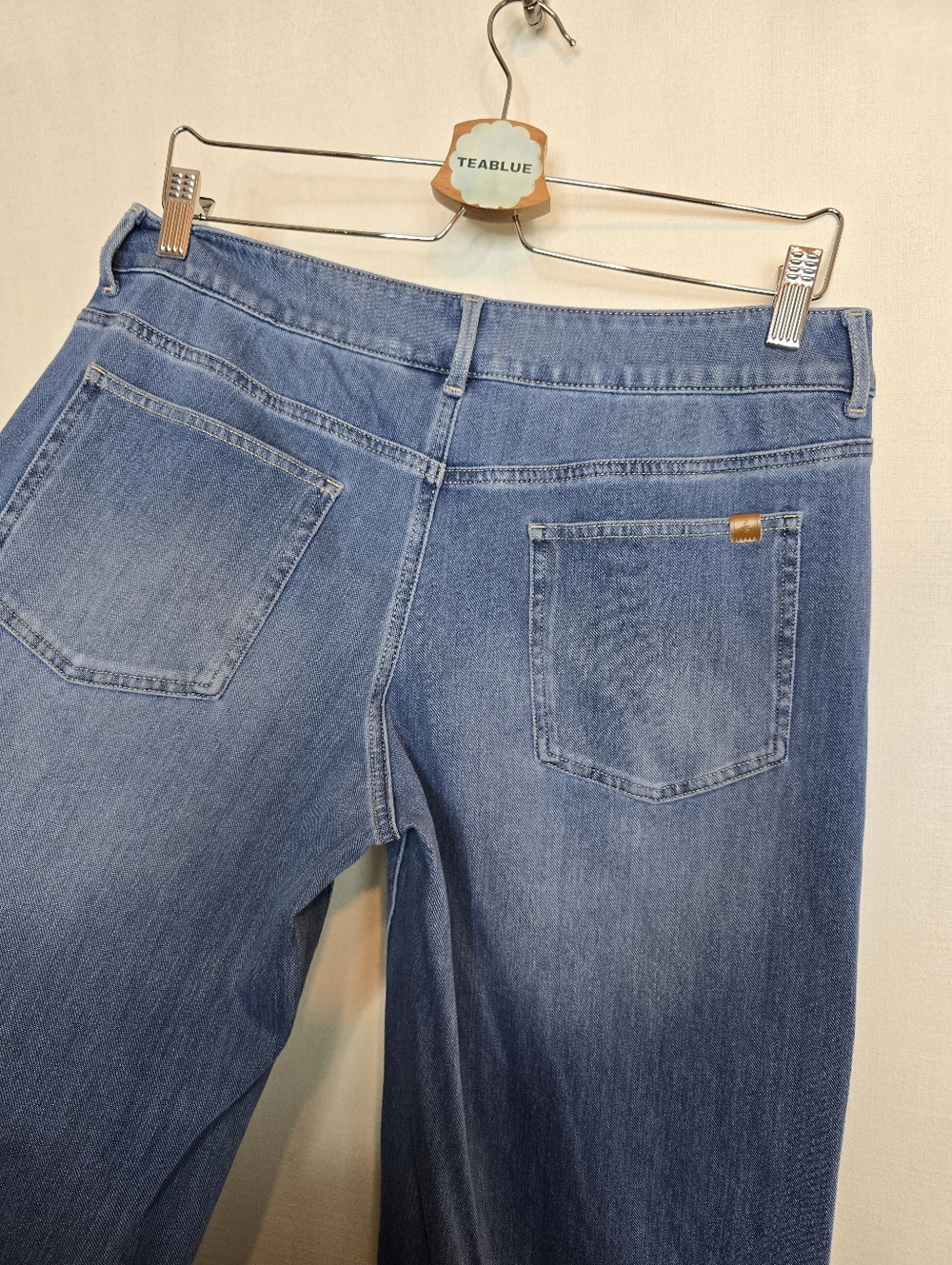 Halara Flex Asymmetric Low Rise Baggy Wide Leg Washed Casual Jean M Tall (8-10) - Picture 8 of 13